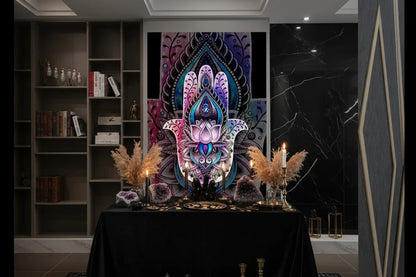 Mystical Palm Tapestry - Sorceress Sanctuary With frame-Without frame