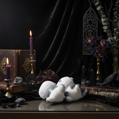 Mystical Plush Cats - Sorceress Sanctuary open mouth cat-pouting cat-flower idiot cat-big-eyed cat