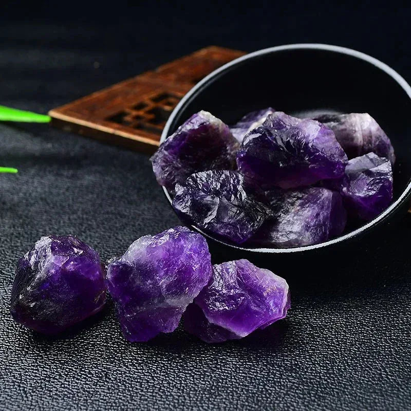 Natural Raw Gemstones - Sorceress Sanctuary Adenium Obesum-Aventurine-Citrine-Deep Amethyst-Fluorite
