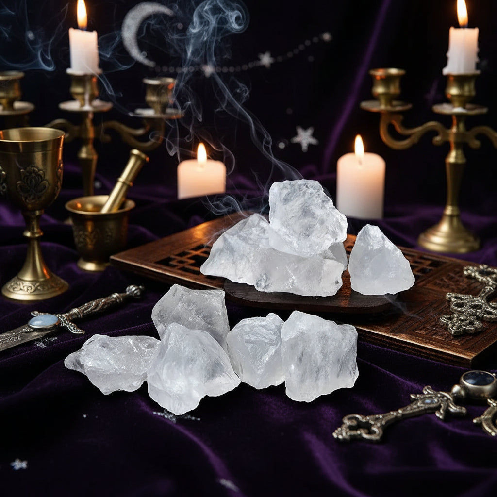 Natural Raw Gemstones - Sorceress Sanctuary Adenium Obesum-Aventurine-Citrine-Deep Amethyst-Fluorite