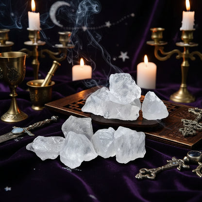 Natural Raw Gemstones - Sorceress Sanctuary Adenium Obesum-Aventurine-Citrine-Deep Amethyst-Fluorite