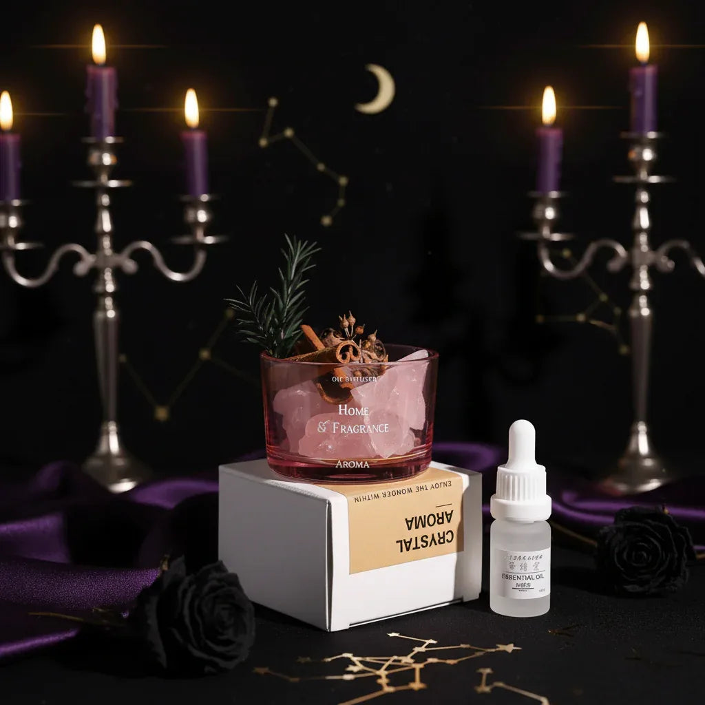 Natural Stone Diffuser - Sorceress Sanctuary Green-PINK-ORANGE-PURPLE