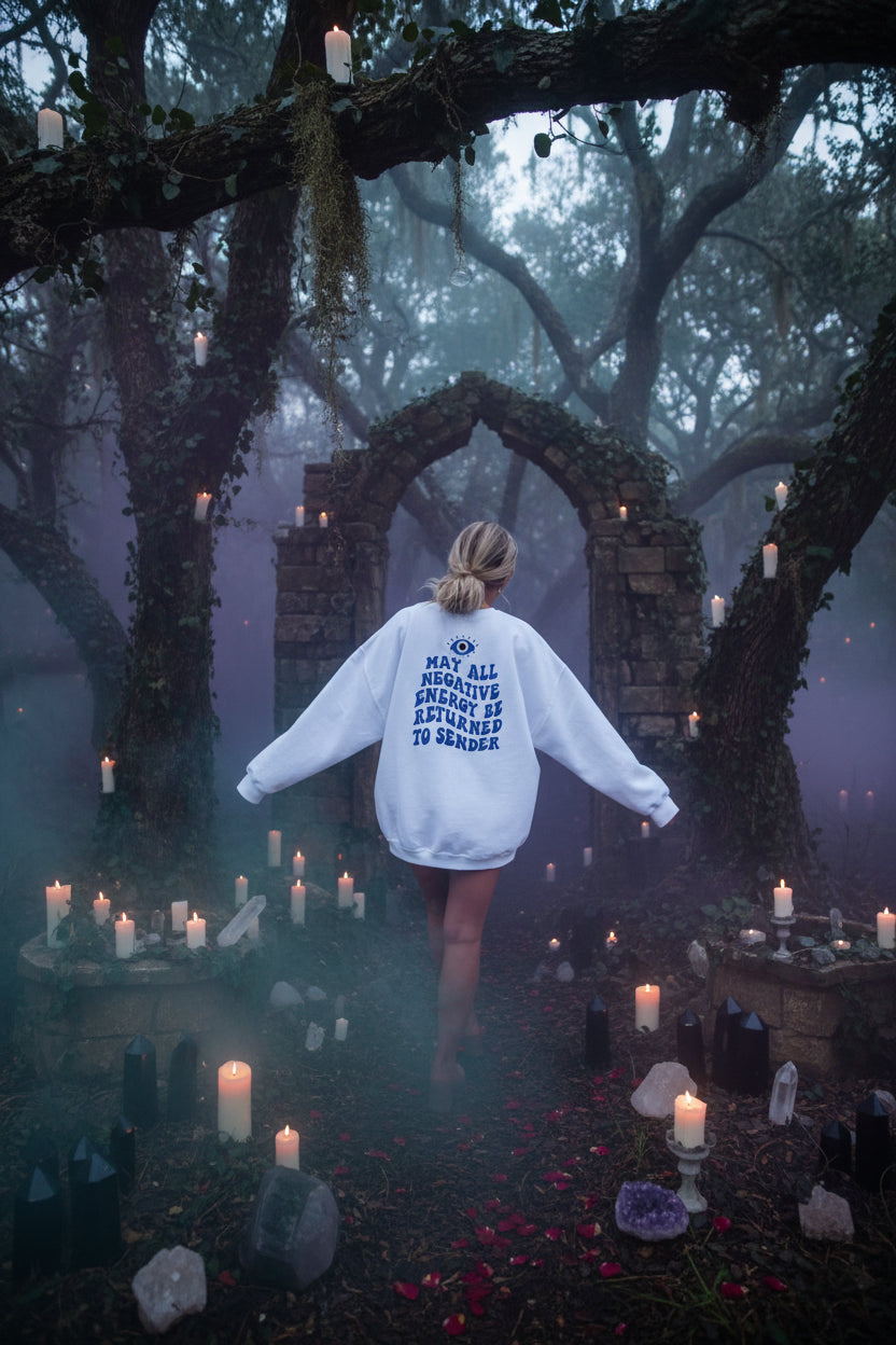 Return All Negative Energy Jumper - Sorceress Sanctuary Blue / S-Blue / M-Blue / L-Blue / XL-Blue / 2XL