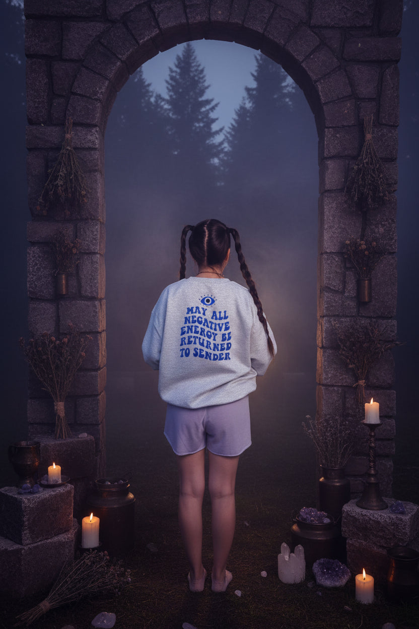 Return All Negative Energy Jumper - Sorceress Sanctuary Blue / S-Blue / M-Blue / L-Blue / XL-Blue / 2XL