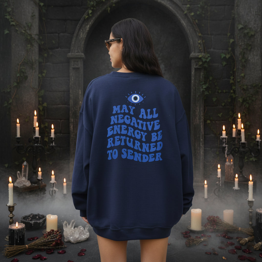 Return All Negative Energy Jumper - Sorceress Sanctuary Blue / S-Blue / M-Blue / L-Blue / XL-Blue / 2XL
