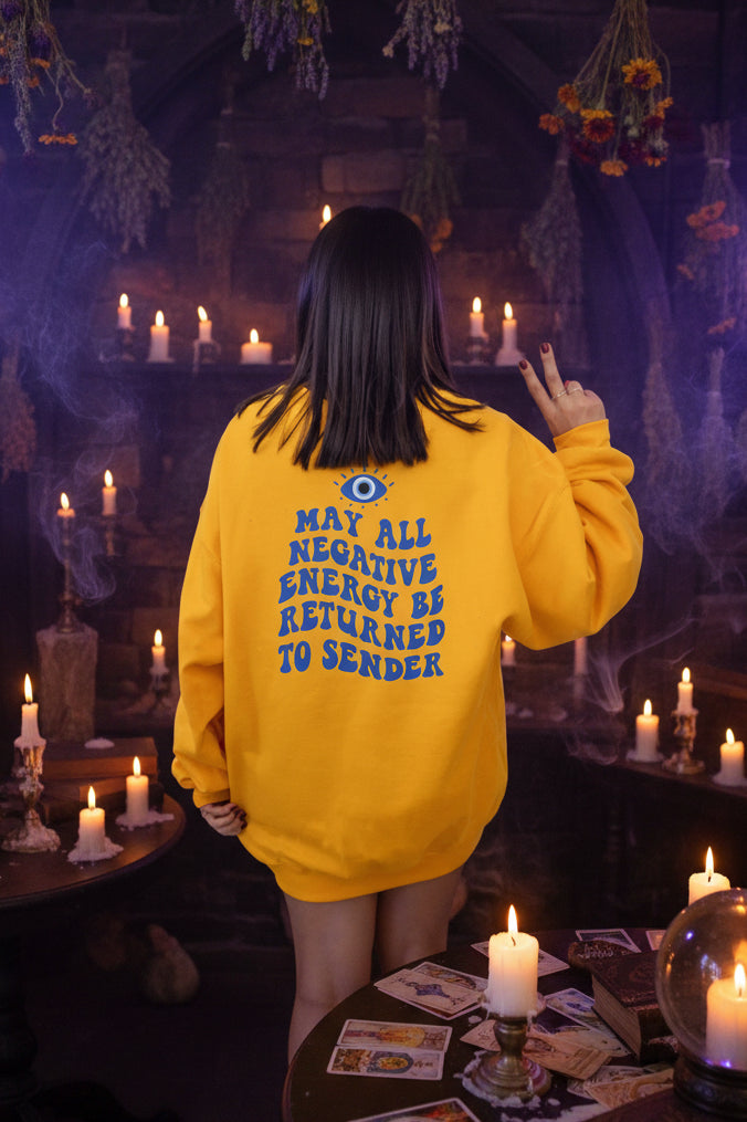 Return All Negative Energy Jumper - Sorceress Sanctuary Blue / S-Blue / M-Blue / L-Blue / XL-Blue / 2XL