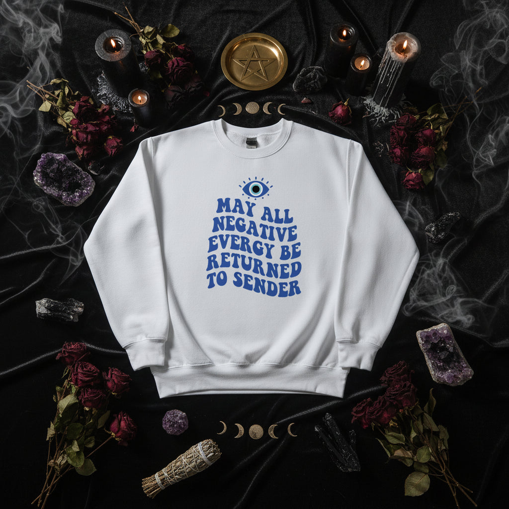 Return All Negative Energy Jumper - Sorceress Sanctuary Blue / S-Blue / M-Blue / L-Blue / XL-Blue / 2XL