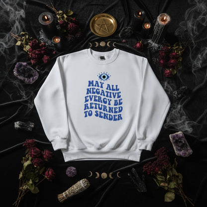 Return All Negative Energy Jumper - Sorceress Sanctuary Blue / S-Blue / M-Blue / L-Blue / XL-Blue / 2XL