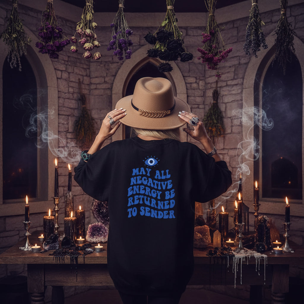 Return All Negative Energy Jumper - Sorceress Sanctuary Blue / S-Blue / M-Blue / L-Blue / XL-Blue / 2XL