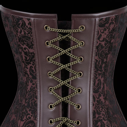 Gothic Corset Dress with High-End Metallic Details Sorceress Sanctuary