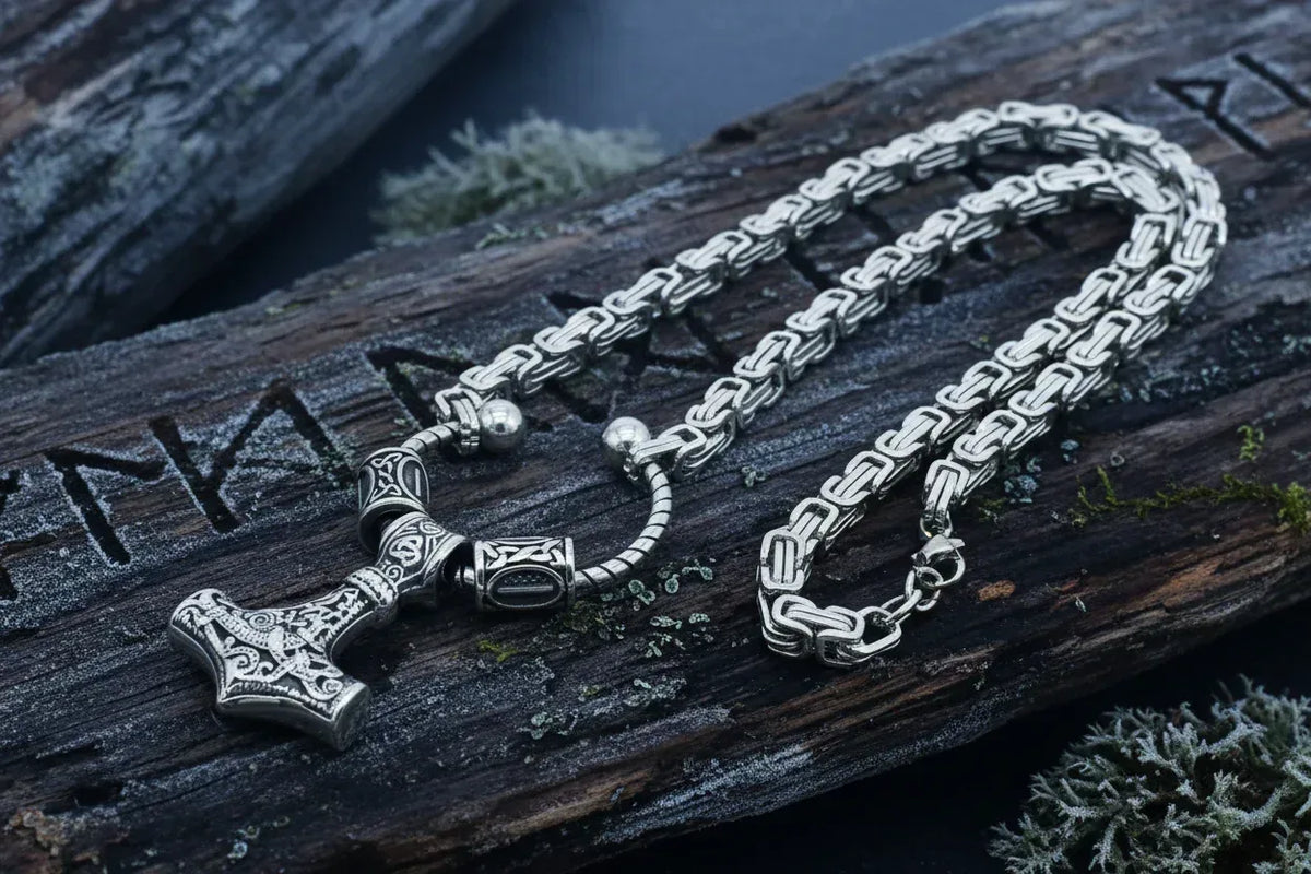 Nordic Anchor Necklace - Sorceress Sanctuary 70 cm-50 cm