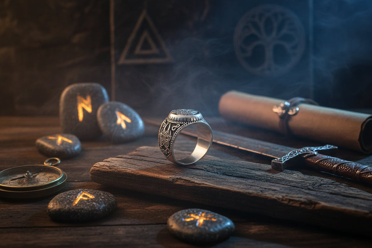 Nordic Bear Ring - Sorceress Sanctuary Gold 8-Gold 9-Gold 10-Gold 11-Gold 12