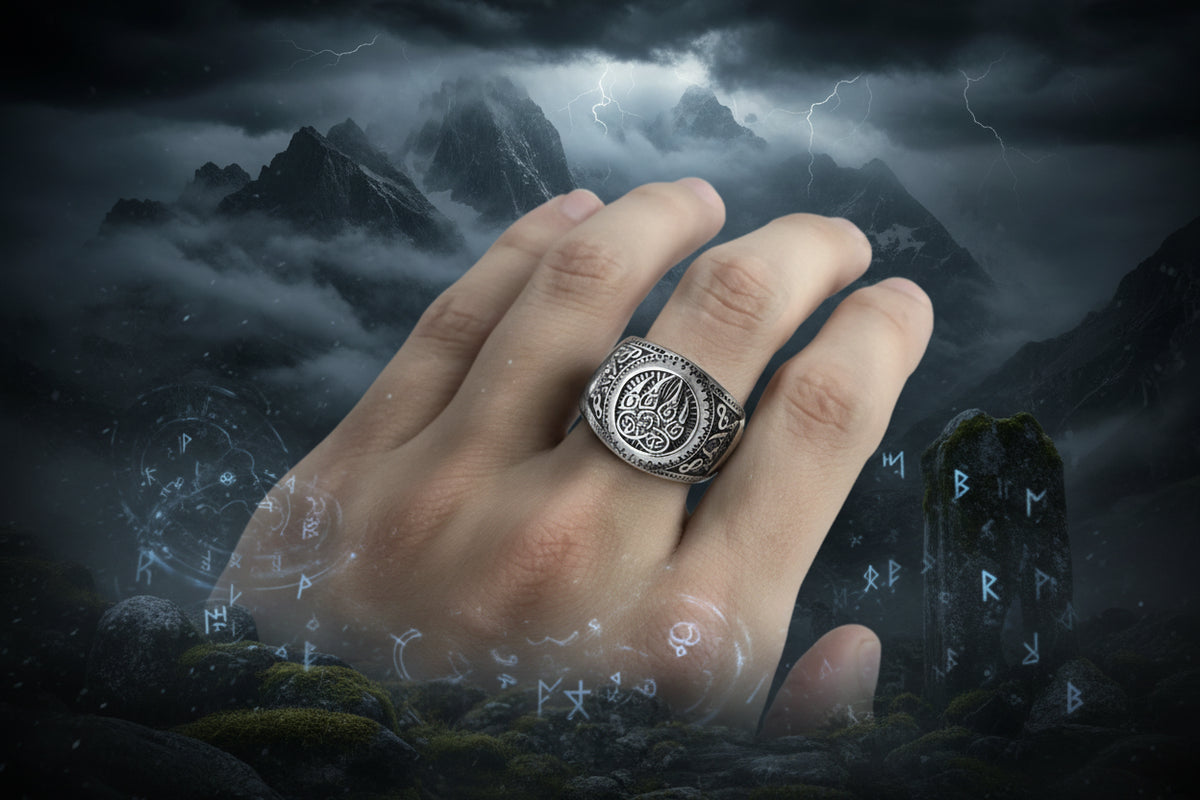 Nordic Bear Ring - Sorceress Sanctuary Gold 8-Gold 9-Gold 10-Gold 11-Gold 12