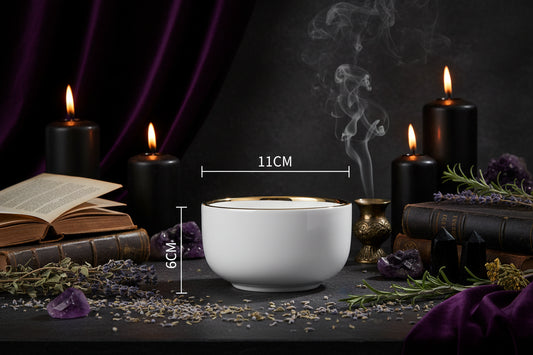 Nordic Dinnerware Set - Sorceress Sanctuary Rice Bowl - Black -4.5-Rice bowl - White -4.5-Platter - White -8-Platter - White -10-Platter - Black -8