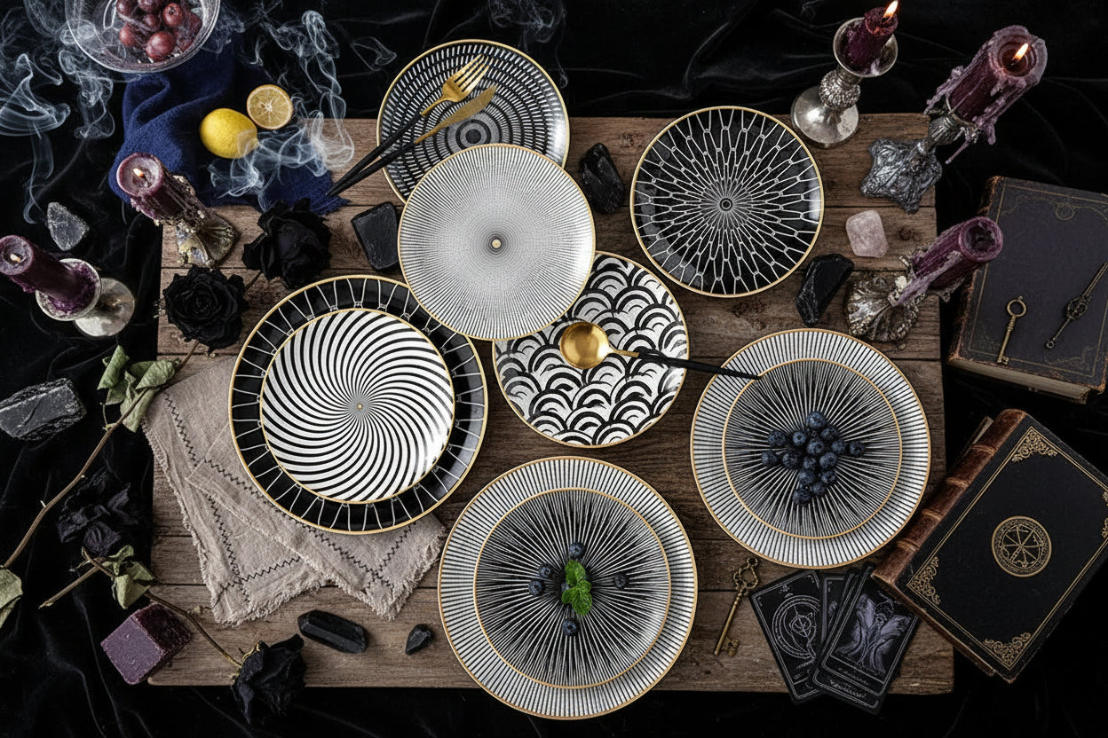 Nordic Dishes Set - Sorceress Sanctuary A-B-D-C-E