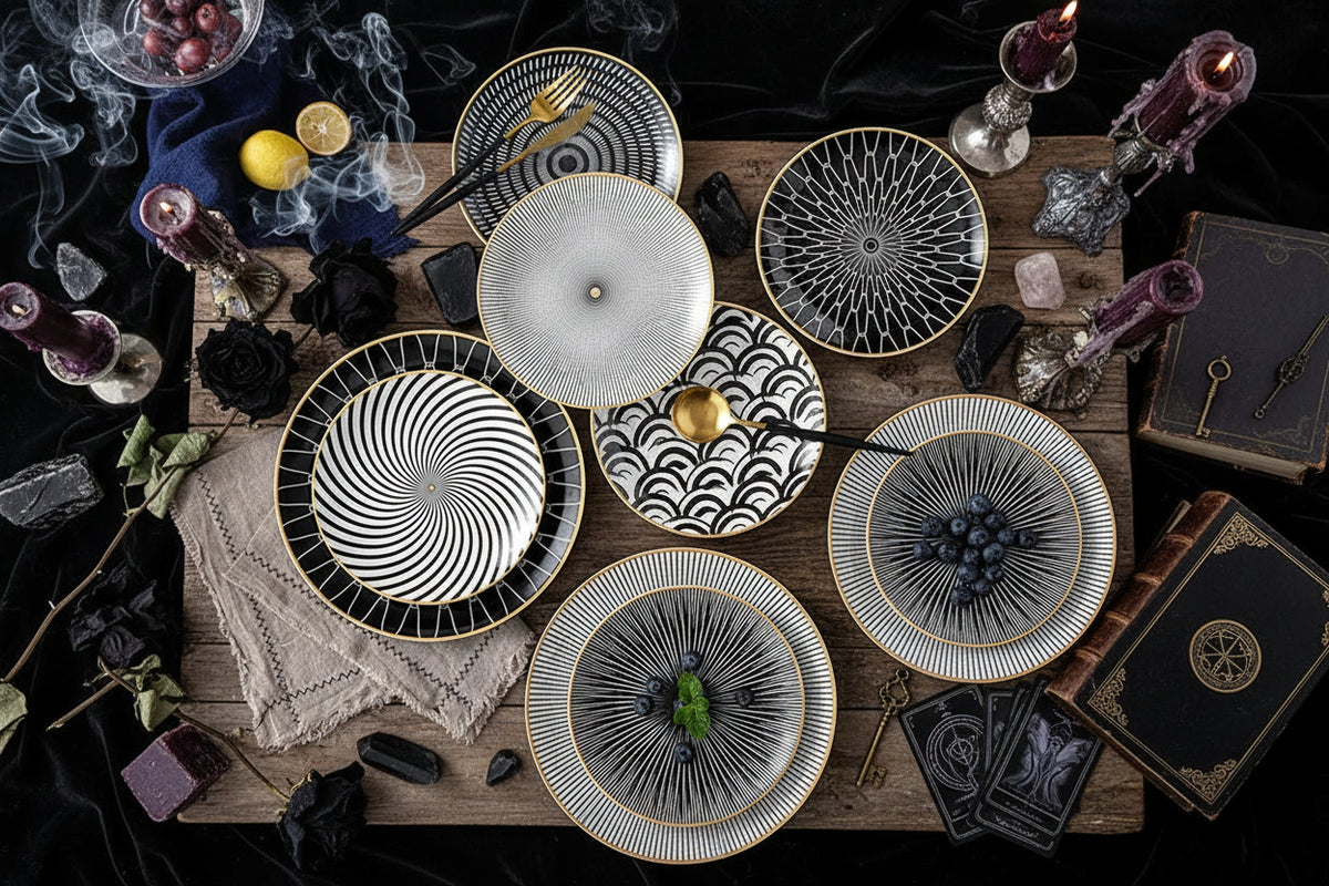 Nordic Dishes Set - Sorceress Sanctuary A-B-D-C-E
