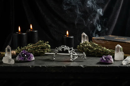 Nordic Dragon Hairpin - Sorceress Sanctuary Silver