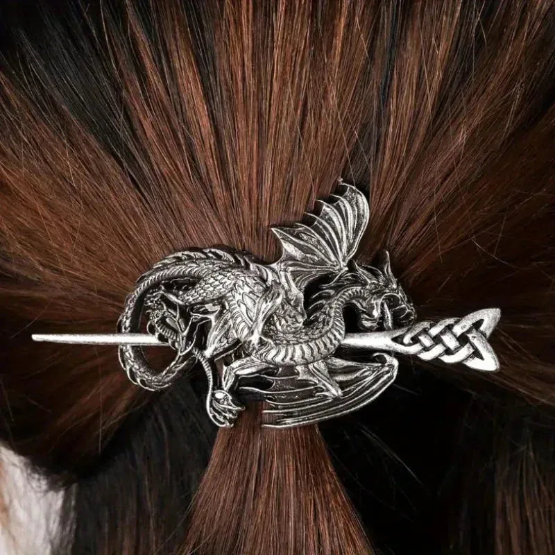 Nordic Dragon Hairpin - Sorceress Sanctuary Silver / Default-Bronze / Default