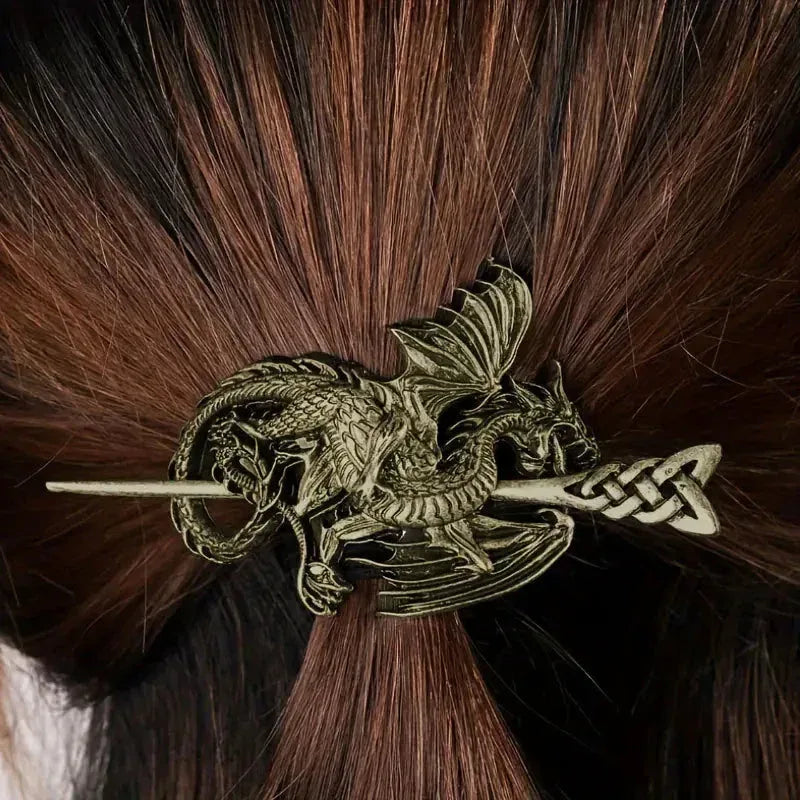Nordic Dragon Hairpin - Sorceress Sanctuary Silver / Default-Bronze / Default