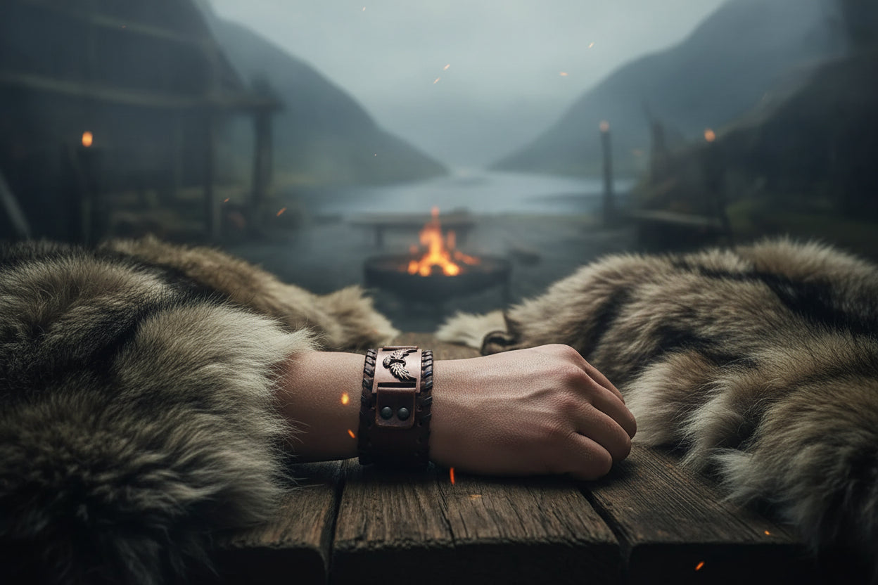 Nordic Eagle Bracelet - Sorceress Sanctuary Ancient Bronze-Ancient Red Copper-Ancient Silver
