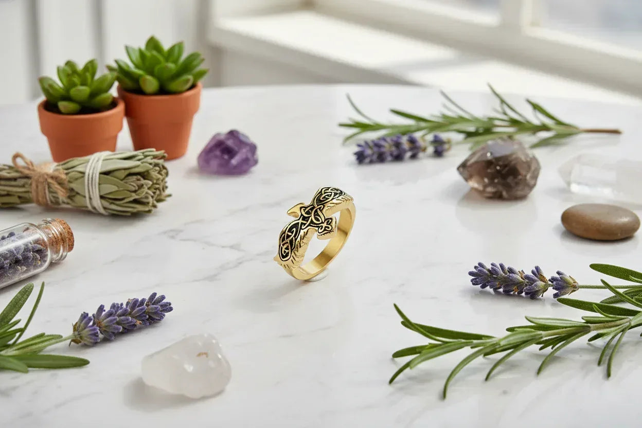 Nordic Eagle Ring - Sorceress Sanctuary Silver / 7size-Silver / 8size-Silver / 9size-Silver / 10size-Silver / 11size