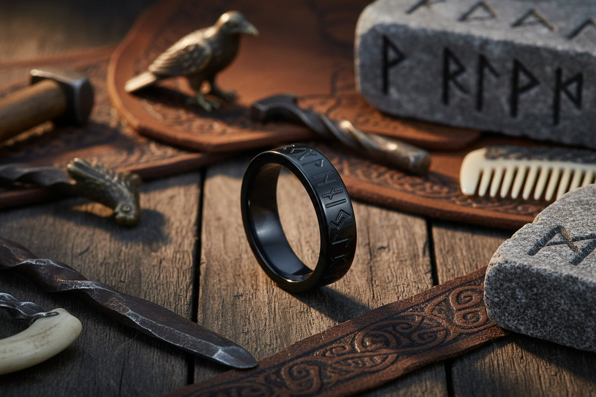 Nordic Retro Ring - Sorceress Sanctuary 6mm Silver / No7-6mm Silver / No8-6mm Silver / No9-6mm Silver / No10-6mm Silver / No11