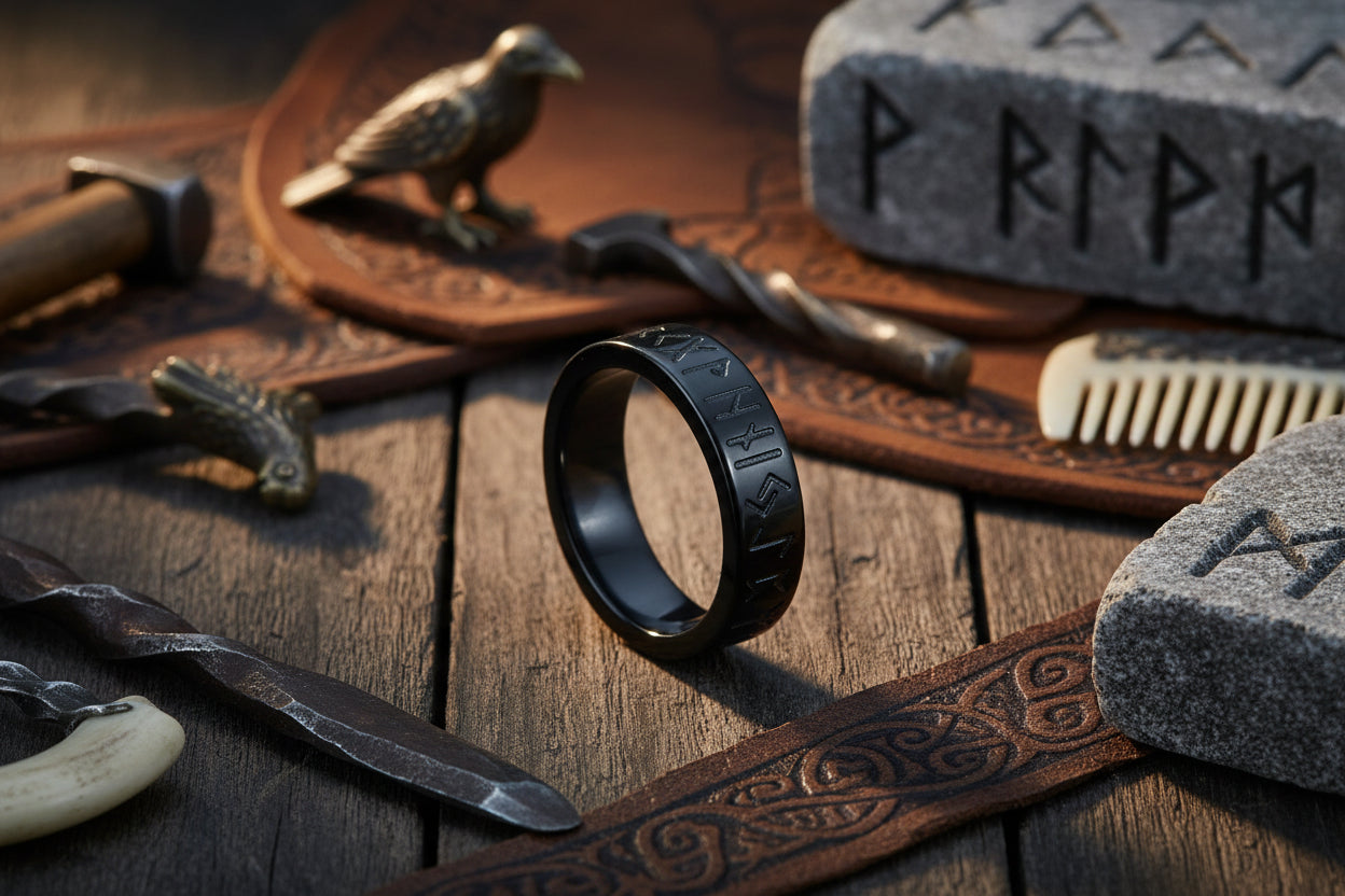 Nordic Retro Ring - Sorceress Sanctuary 6mm Silver / No7-6mm Silver / No8-6mm Silver / No9-6mm Silver / No10-6mm Silver / No11