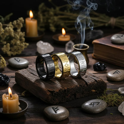 Nordic Retro Ring - Sorceress Sanctuary 6mm Silver / No7-6mm Silver / No8-6mm Silver / No9-6mm Silver / No10-6mm Silver / No11