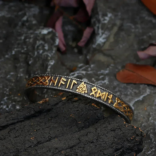 Nordic Rune Cuff - Sorceress Sanctuary Gold-Silver