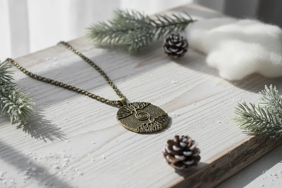 Nordic Tree Necklace - Sorceress Sanctuary Skin gold-Gold-Skin siver-Silver