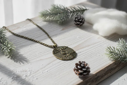 Nordic Tree Necklace - Sorceress Sanctuary Skin gold-Gold-Skin siver-Silver
