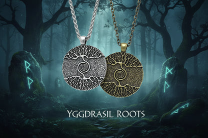Nordic Tree Necklace - Sorceress Sanctuary Skin gold-Gold-Skin siver-Silver