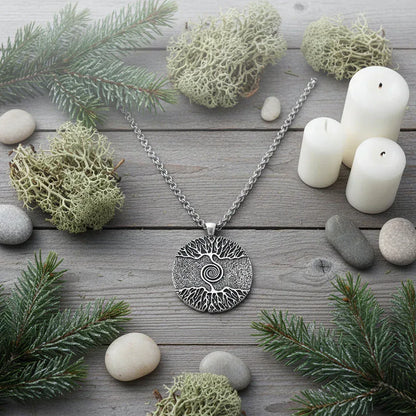 Nordic Tree Necklace - Sorceress Sanctuary Skin gold-Gold-Skin siver-Silver