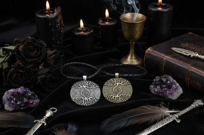 Nordic Tree Necklace - Sorceress Sanctuary Skin gold-Gold-Skin siver-Silver