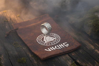 Nordic Wolf Ring - Sorceress Sanctuary Silver / Size 8-Silver / Size 9-Silver / Size 10-Silver / Size 11-Silver / Size12