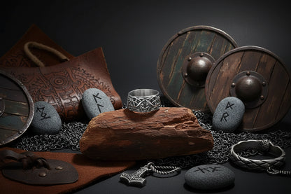 Nordic Wolf Ring - Sorceress Sanctuary Silver / Size 8-Silver / Size 9-Silver / Size 10-Silver / Size 11-Silver / Size12