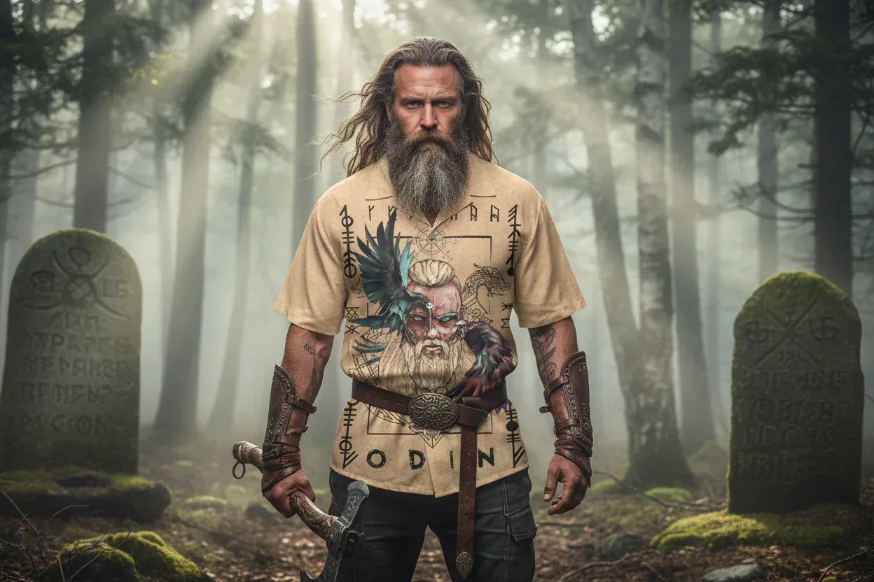 Norse Raven Shirt - Sorceress Sanctuary Yellow / XS-Yellow / S-Yellow / M-Yellow / L-Yellow / XL