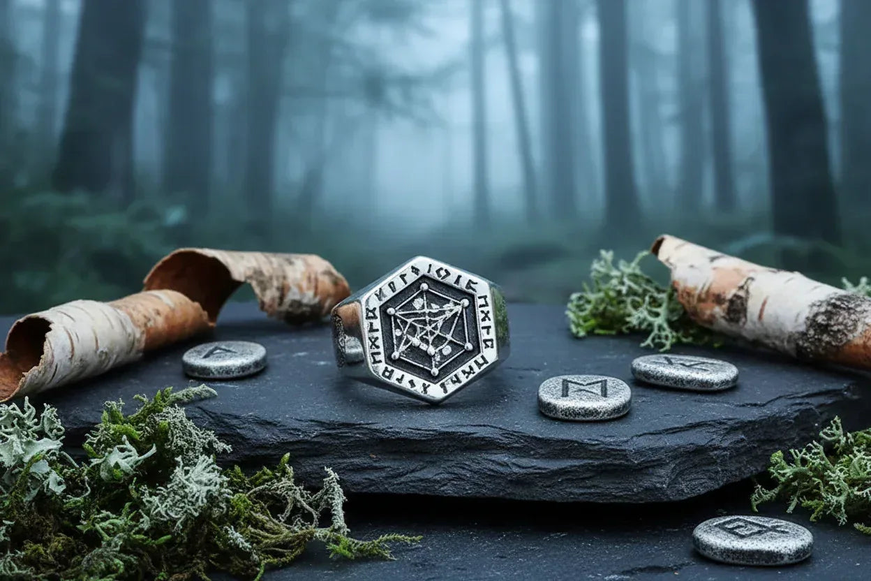 Norse Ring - Sorceress Sanctuary Silver / Number 5-Silver / Number 11-Silver / Number 8-Silver / Number 7-Silver / Number 6