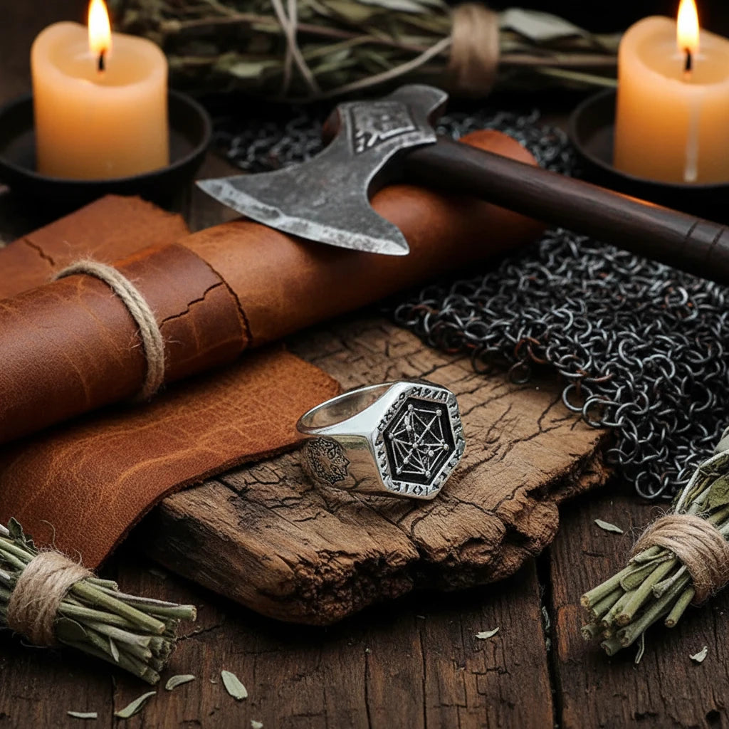 Norse Ring - Sorceress Sanctuary Silver / Number 5-Silver / Number 11-Silver / Number 8-Silver / Number 7-Silver / Number 6