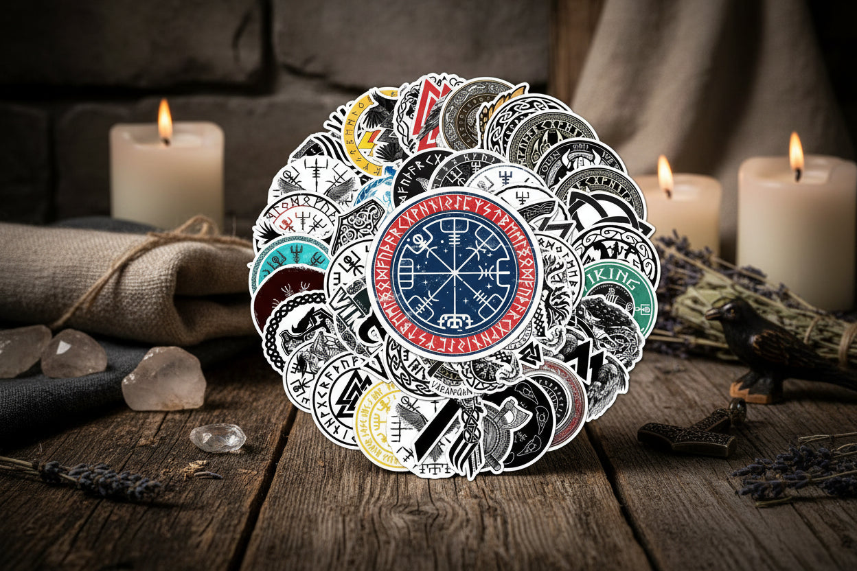 Norse Stickers - Sorceress Sanctuary Viking / 50 PCS/Set