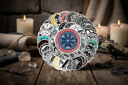 Norse Stickers - Sorceress Sanctuary Viking / 50 PCS/Set