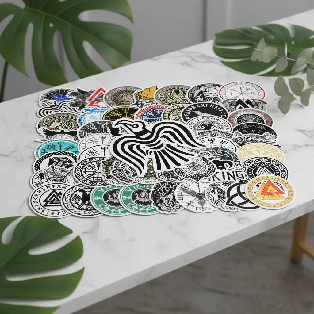 Norse Stickers - Sorceress Sanctuary Viking / 50 PCS/Set