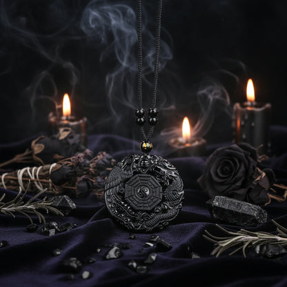 Obsidian Ba Gua Pendant - Sorceress Sanctuary default