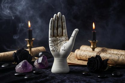 Occult Candle Holders - Sorceress Sanctuary Crow-Three No A-Three No B-Hand-Candlestick