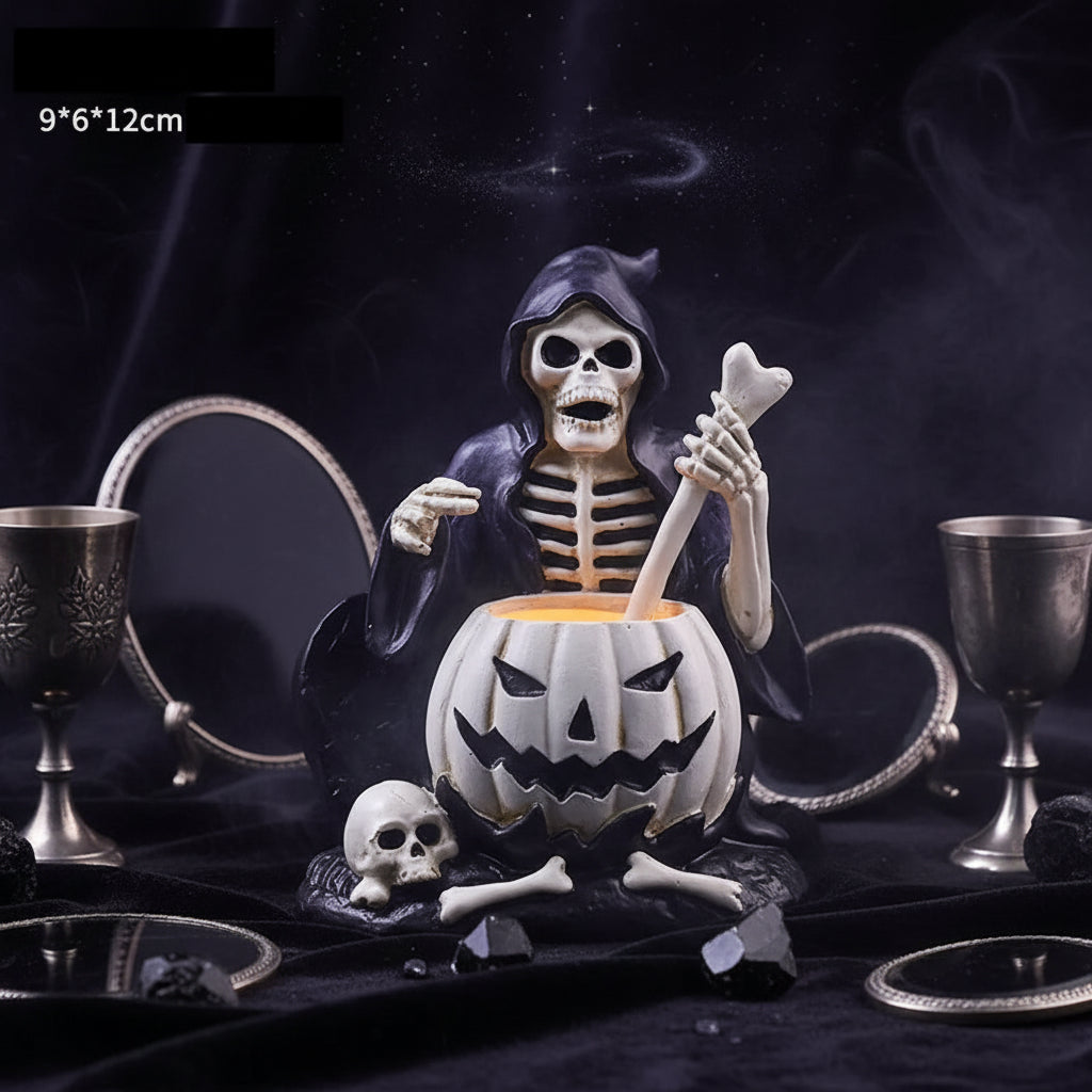 Occult Candle Holders - Sorceress Sanctuary Crow-Three No A-Three No B-Hand-Candlestick