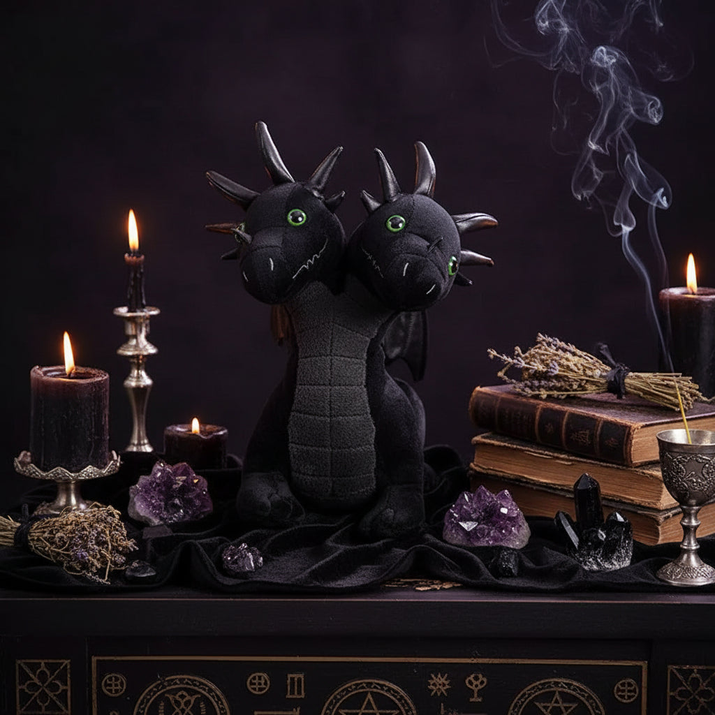 Occult Plushies - Sorceress Sanctuary Three eyed rabbit / 35cm-Elephant / 35cm-Anubis / 35cm-Beast / 35cm-Hydra / 35cm