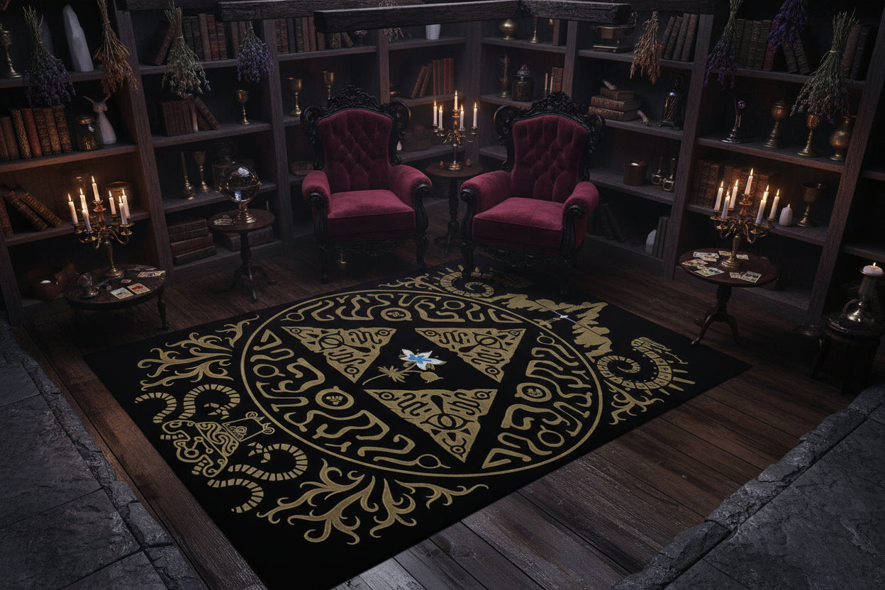 Occult Tarot Rugs - Sorceress Sanctuary 20 / 80x120cm-20 / 100x150cm-20 / 120x160cm-20 / 150x200cm-20 / 160x200cm