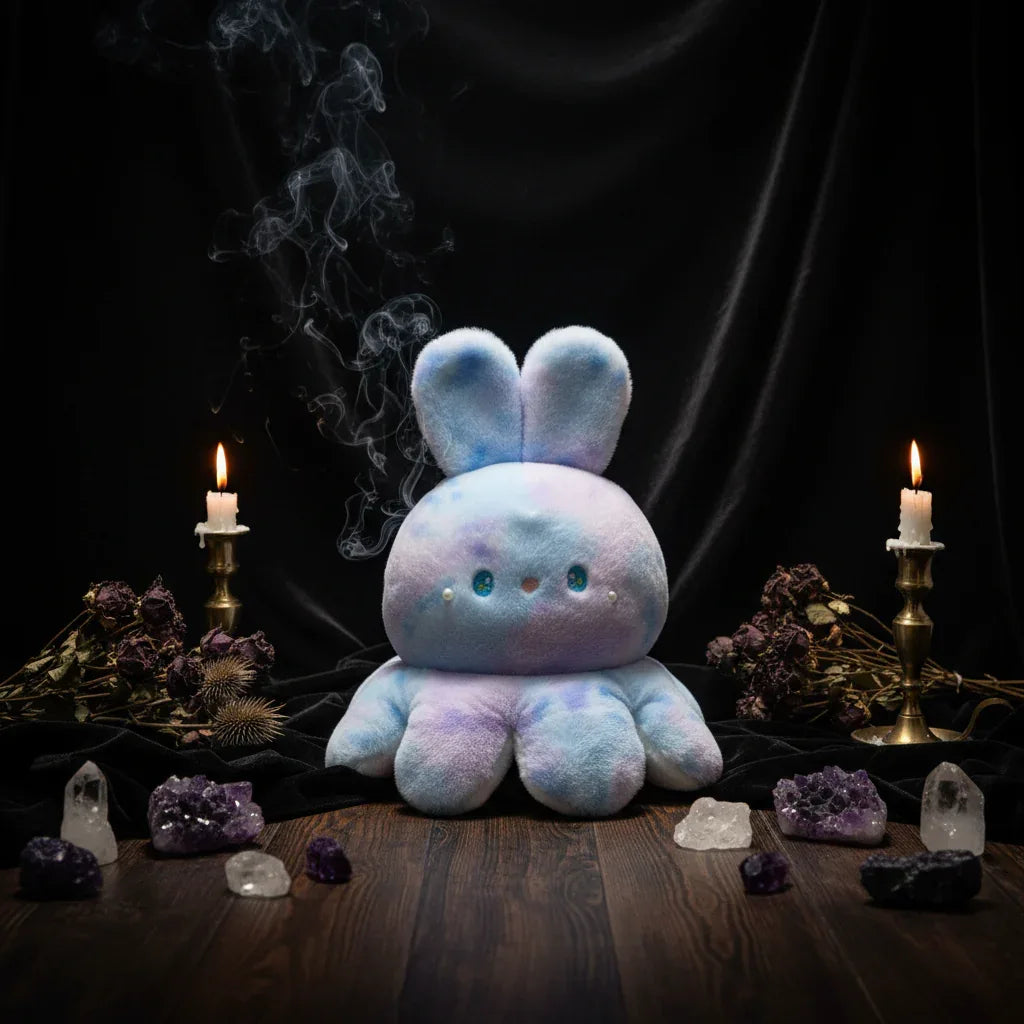 Octopus Rabbit Plush - Sorceress Sanctuary Pink And Green / 25cm-Pink And Green / 35cm-Pink And Green / 50cm-Pink And Green / 80cm-Pink Purple / 25cm