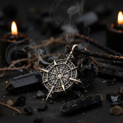 Odin Symbol Spear Pendant Necklace, Norse Mythology Cross Sorceress Sanctuary