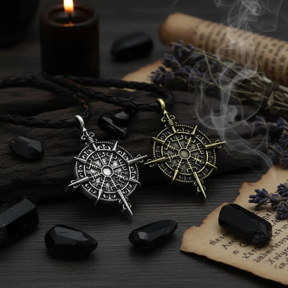 Odin Symbol Spear Pendant Necklace, Norse Mythology Cross Sorceress Sanctuary